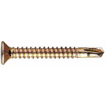 Vis pour la menuiserie pvc filet�es � t�le - pointe foreuse pilote - bichromat�e 3, 9 x 32 - boite de ...