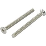 Vis m�taux fhc t�te frais�e empreinte hexagonale creuse cl� de 6 hc6 m10x60 filetage total inox a4 - ...