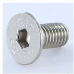 Vis m�taux inox a2 fhc t�te frais�e empreinte hexagonale creuse cl� de 4 hc4 m6x16 filetage total - 800 ...