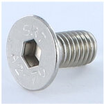 Vis m�taux inox a2 fhc t�te frais�e empreinte hexagonale creuse cl� de 5 hc5 m8x20 filetage total - 400 ...