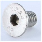 Vis m�taux inox a2 fhc t�te frais�e empreinte hexagonale creuse cl� de 6 hc6 m10x20 filetage total - ...