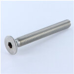 Vis m�taux inox a2 fhc t�te frais�e empreinte hexagonale creuse cl� de 6 hc6 m10x80 filetage total - ...