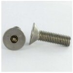 Vis m�taux inox a2 inviolable fhc t�te frais�e empreinte hexagonale creuse cl� de 4 hc4 + t�ton m6x12 ...