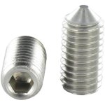 Vis métaux inox a2 sans tête six pans creux (sthc) clé de 3 hc3 m6x30 bout pointeau - 1 pièce Vis métaux inox a2 sans tête six pans creux (sthc) clé de 3 hc3 m6x30 bout pointeau - 1 pièce