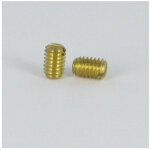 Vis m�taux laiton sans t�te fendue bout plat m4x10 - 10 pi�ces