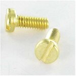 Vis m�taux laiton t�te cylindrique tc fendue m3x6 microvis - 10 pi�ces