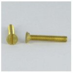 Vis m�taux laiton t�te frais�e fendue m4x20 - 10 pi�ces