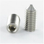 Vis m�taux sans t�te six pans creux (sthc) cl� de 2. 5 hc2. 5 m5x25 bout pointeau acier zingu� frein ...