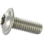 Vis m�taux t�te bomb�e embase collerette torx t30 m6x80 filetage total inox a2 - 10 pi�ces