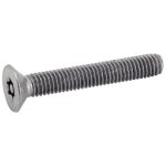 Vis � m�taux t�te frais�e six lobes inviolable - avec t�ton central - inox a2 3x6 mm - bo�te de 100