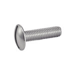 Vis � m�taux t�te ronde large po�lier fendue inox a2 nfe 25129 4x10 bo�te de 200 - acton - 622124x10