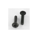 Fischer - vis poelier t�te ronde large trl pozi et fendu m4x16 acier zingu� noir - 200 pi�ces