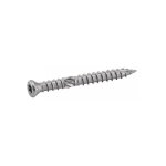 Vis terrasse t�te frais�e r�duite six lobes - double filet - inox a2 5x60 mm - bo�te de 200