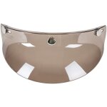 Visire  3 boutons - pression pour casque de moto  visage ouvert.