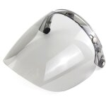 Visi�re de casque ouvert pour moto, lentille � bulles, 3 boutons - pression.