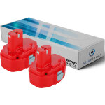 Visiodirect - lot de 2 batteries pour makita 6381dwae perceuse visseuse 14. 4v 3000mah