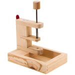 D�noyauteurs d'olives manuel en bois coloris naturel