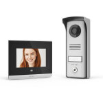 Visiophone filaire écran 4'' et touches tactiles platine de rue 70 mm - compact extel 720315 Visiophone filaire écran 4'' et touches tactiles platine de rue 70 mm - compact extel 720315