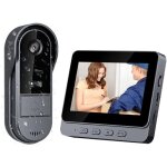 Visiophone sans fil �tanche 1080p avec �cran ips 4, 3  ? cam�ra hd 170�, vision nocturne, audio bidirectionnel ...