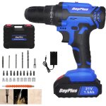Visseuse devisseuse sans fil 21v, 1500mah perceuse visseuse sans fil, 45 nm percussion sans fil, 25 + ...