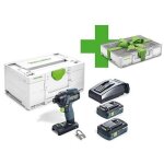 Visseuse  percussion sans fil festool 18v tid 18 hpc 4. 0 i - plus avec 2x 4. 0 ah batteries et chargeur ...