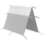 Couvre - lit enfant tipi, gris, 140. 5 x 140 cm vitalispa Couvre - lit enfant tipi, gris, 140. 5 x 140 cm vitalispa