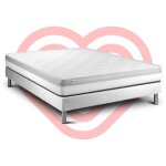 Vitalit - ensemble matelas sommier vital relax 160 x 200 - couleur: blanc
