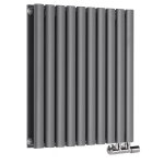 Hudson reed vitality caldae ? radiateur design horizontal ? raccordement central ? anthracite ? 63. 5 ...