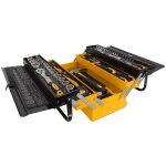 Vito - caisse � outils 90 pi�ces pi�ces chrome vanadium boite m�tal � rabats
