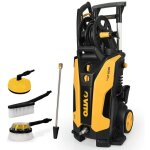Vito - nettoyeur haute pression 150 bars 2000w tuyau 5m lance turbo + 3 brosses r�servoir d�tergent int�gr� ...