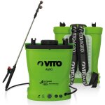 Vito garden - pulvrisateur  batterie lithium 12v / 6ah - 16l - 6 bars - poids lger - chargeur inclus ...