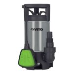 Vito - pompe de relevage eaux us�es / eaux charg�es 400w pompe vide - cave flotteur inox inondation egouts ...