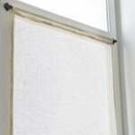 Vitrage tamisant, rio naturel l. 80 x h. 160 cm - centrale brico
