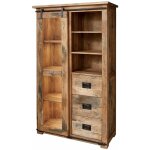 Vitrine 100x45 manguier laqu� bois naturel railway 126