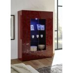 Azura home design - vitrine 2 portes luther grenat 121x166 cm