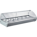 Vitrine chaude - 6 x gn 1 / 3 - combisteel