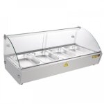 Vitrine chauffante 4 x gn 1 / 3 (p) 40 mm, 500 w, 220 v - mono