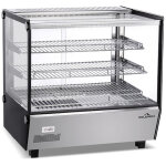 Vitrine de comptoir chauffante 120 litres premium - goldinox