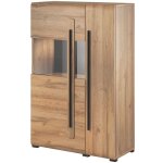 Vitrine design xl collection breda. led incluses. coloris ch�ne.