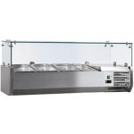 Vitrine a ingredients inox + 2 / + 8c - l2g