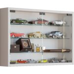 Vitrine murale mandosa h. 40 x l. 60 x p. 10 cm blanc
