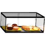Vitrine neutre rectangulaire en verre tremp - l 555 / 1200 mm - sayl
