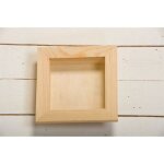 Vitrine avec plexiglas en bois