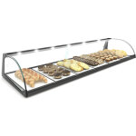 Vitrine professionnelle neutre 1 etag�re avec eclairage - 840x170 mm - sayl