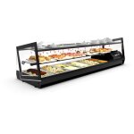Vitrine r�frig�r� tapas s�rie kube version bain marie - 2 etag�res - l 840 / 1190 mm - sayl