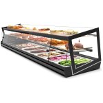 Vitrine neutre tapas s�rie kube - 2 etag�res - l 840 / 1190 mm - sayl
