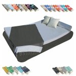 Vivezen - vritable fouta tunisienne 1m x 2m tissage  plat ou nid d'abeille 100% coton 380g - gris fonc ...
