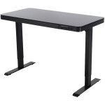 Vivol - bureau réglable électrique / home office - 120 x 60 cm - verre noir Vivol - bureau réglable électrique / home office - 120 x 60 cm - verre noir