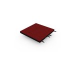 Dalle amortissante 45mm - 50x50cm - avec connecteurs - rouge