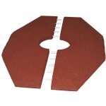 Vivol - dalles en caoutchouc pour balan�oire � bascule - 90 x 129 cm - 50 mm d'�paisseur - rouge